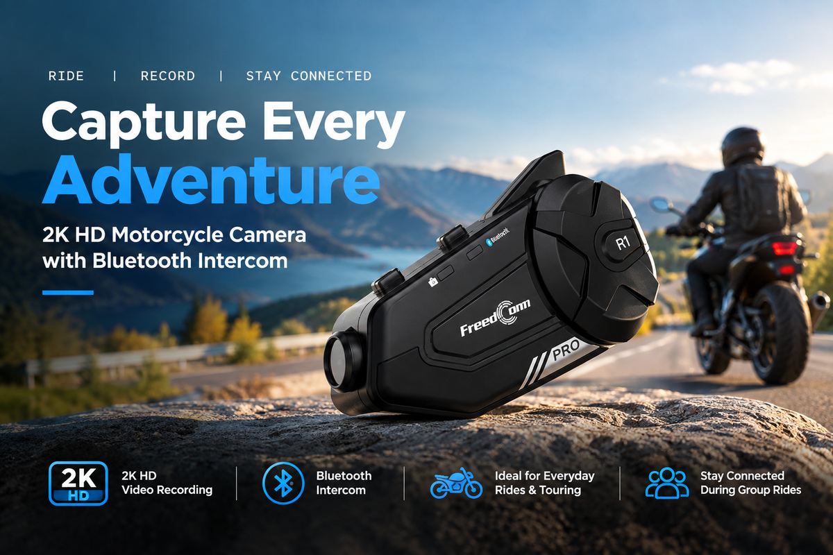 2K HD Motorcycle Camera for Every Adventure