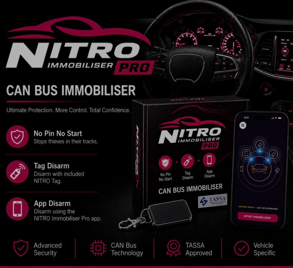 Nitro Pro Immobiliser – CAN Bus Immobiliser with App & Tag Control