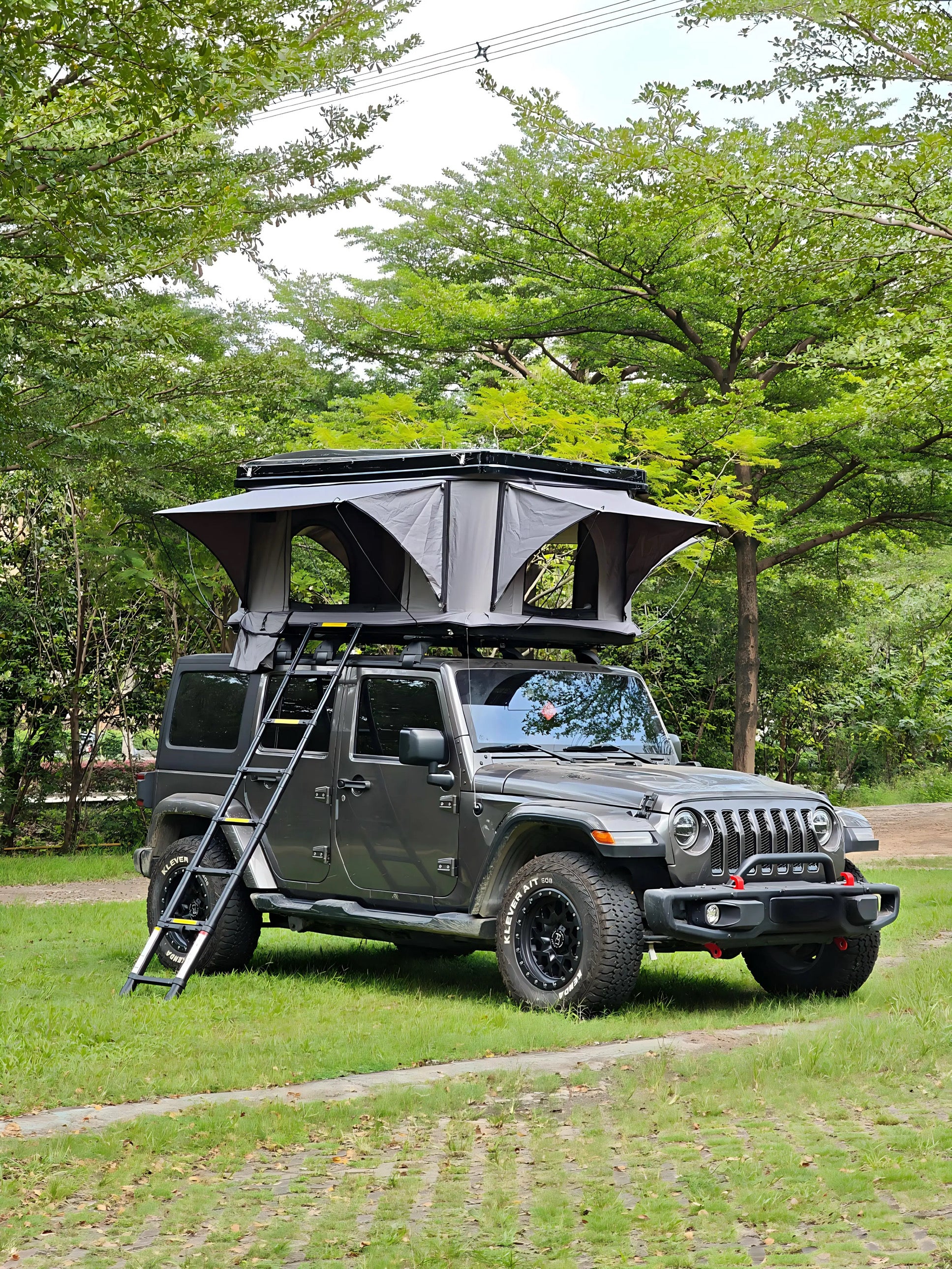 Skyscape 2 Person Roof Top Tent – 360° Views, LED Lighting, Foam Mattress & Power Bank Included