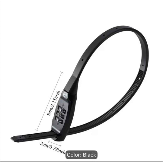 Portable Bike Lock with Keyless Zinc Alloy Security