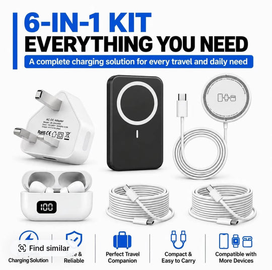 Bluetooth 5.3 Wireless Earbuds with LED charging case