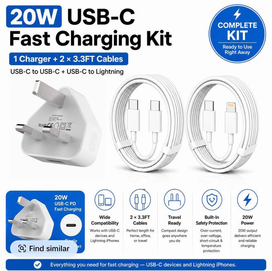 6-in-1 Charging Kit - what's included breakdown
