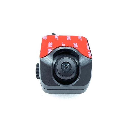 DVS 1 PSS AI camera kit camera with front-facing lens and red adhesive mounting strip