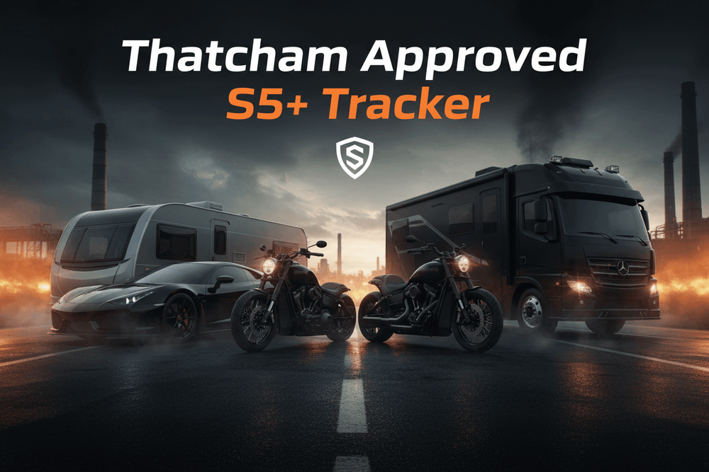 Thatcham Approved Vehicle Tracker Quantum S5+ with Tag
