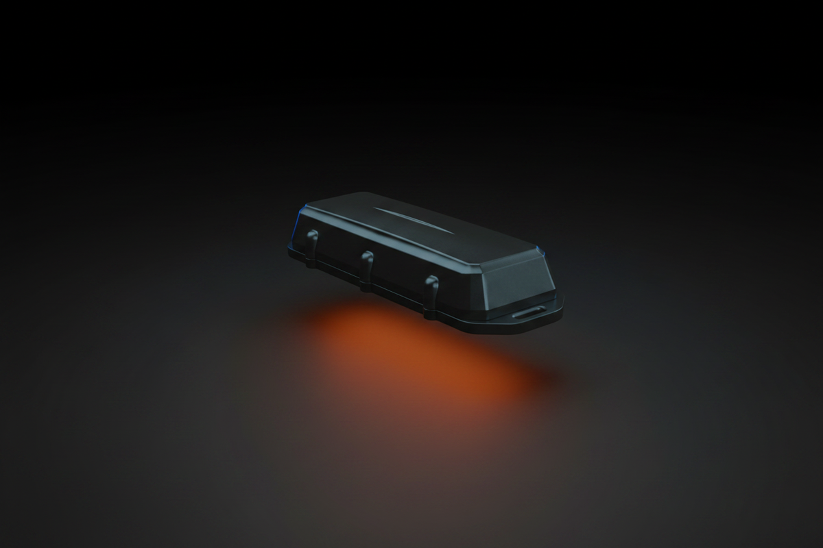 Quantum S7 GPS Vehicle Tracker on dark background