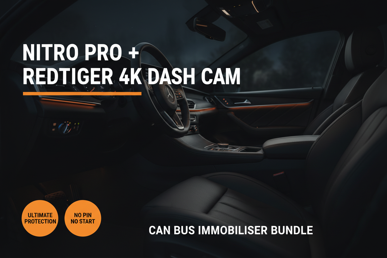 Nitro Pro + RedTiger 4K Dash Cam Bundle Kit