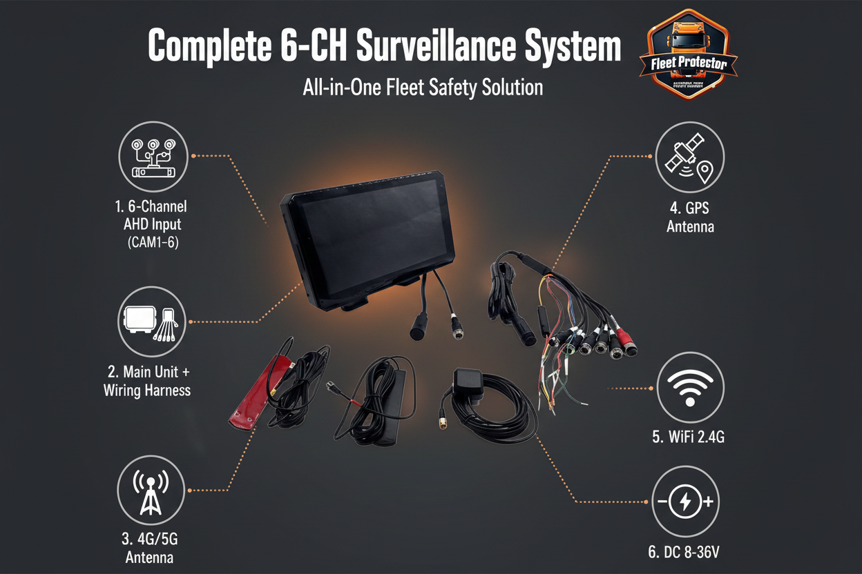 Complete 6-CH Surveillance System