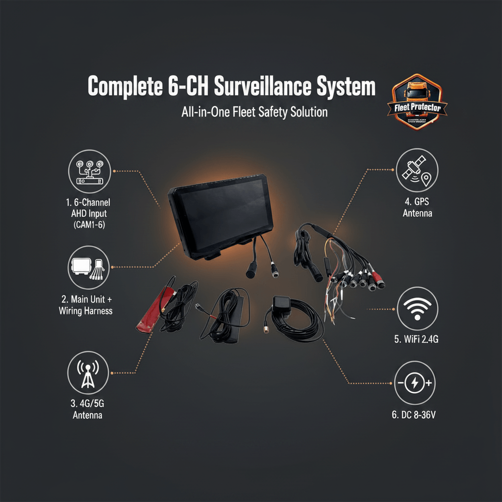 6-CH 360 HGV CCTV Surveillance System