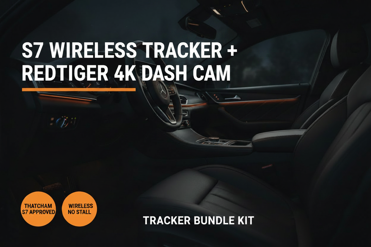 S7 Wireless Tracker + RedTiger 4K Dash Cam Bundle Kit