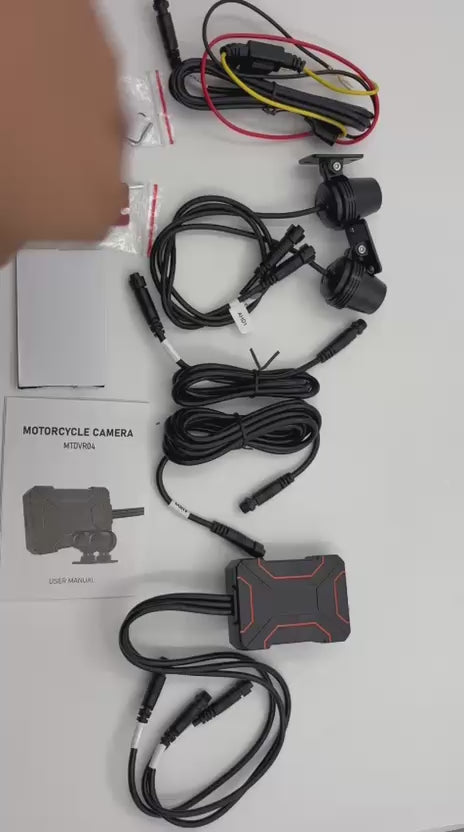 Motorbike Front & Rear Dash Camera System – 2K Resolution with Mini MDVR, 256GB Support & 1 Year Warranty